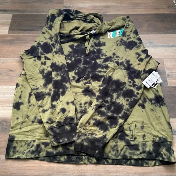 Neff Tie-Dye Green & Black Hoodie NWT SIZE 2X - Picture 1 of 5